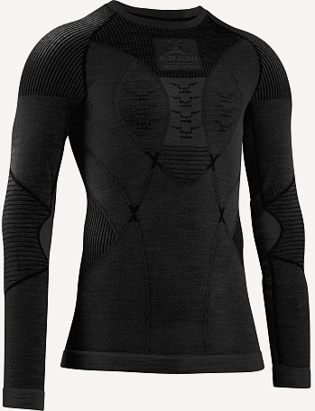 Термобелье верх Apani 4.0 Merino Shirt LG SL Man (; L; B026 black/black)
